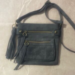 Gray Crossbody Bag